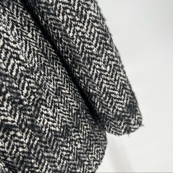 BURBERRY London herringbone double breasted wool coat size 10 - Picture 7 of 16